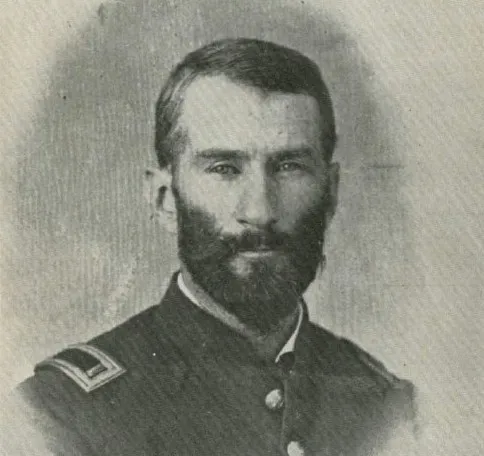 portrait of a bearded man in a Civil War officer's uniform