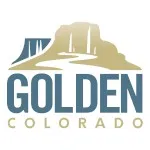 logo showing Castle Rock image and the words "Golden Colorado"