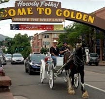 Free carriage rides in Golden Colorado