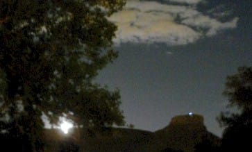 Moonrise over Castle Rock - Golden Colorado