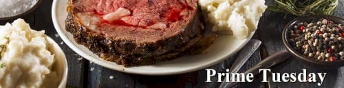 Prime Rib Special at the Buffalo Rose