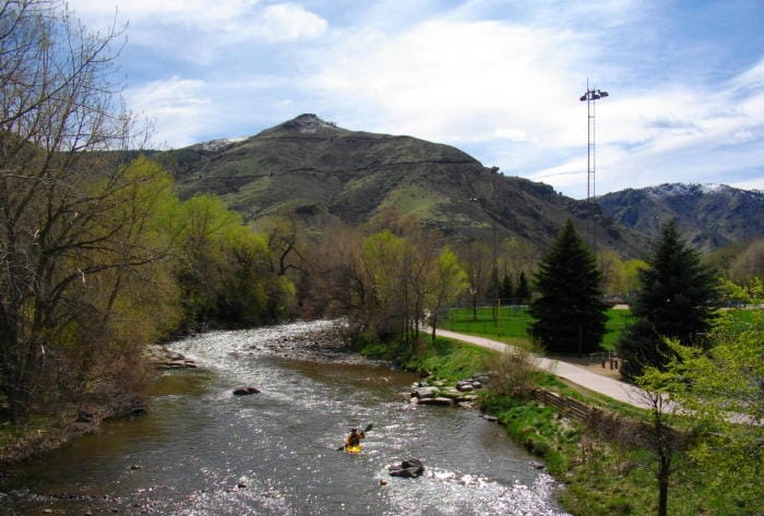 Mount Zion and Clear Creek in the Spring