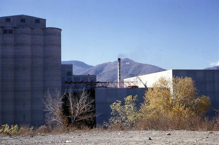 The Coors plant shown in early 1965, Mt. Zion in the background - photo by Bill Robie