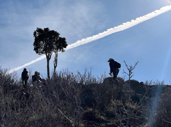 Hikers on North Table Mountain