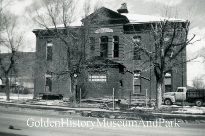 North School in Golden, Colorado - demolished in 1965 - Golden History Museum Collection