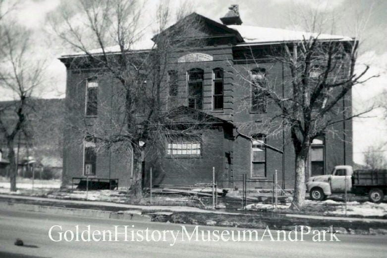 North School in Golden, Colorado - demolished in 1965 - Golden History Museum Collection