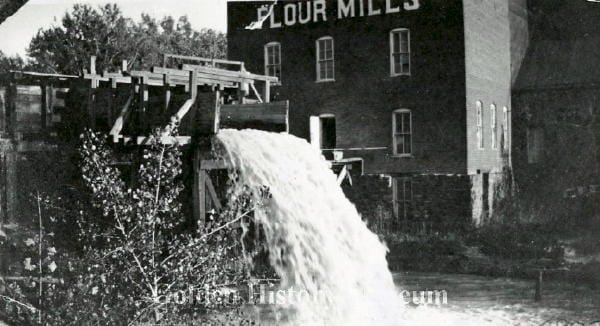 the flume that powered the Rock Flour Mill