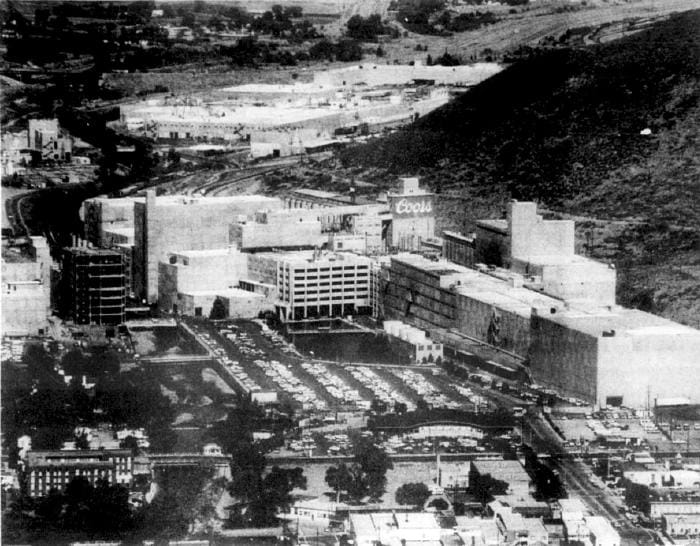 Coors brewery in 1978, from a Golden Transcript article describing the plant's conversion from natural gas back to coal