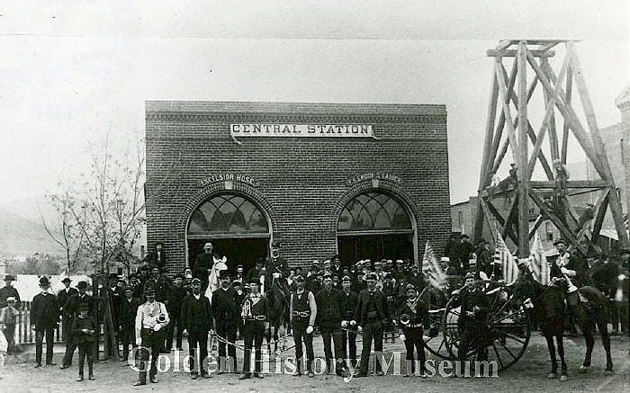 Central Fire Station and City Hall, on 12th Street next to Miners Alley.