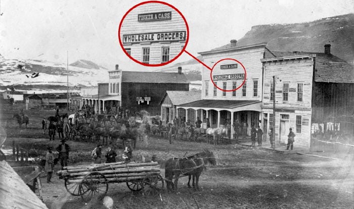 1865 photo of Washington Avenue in Golden, Colorado