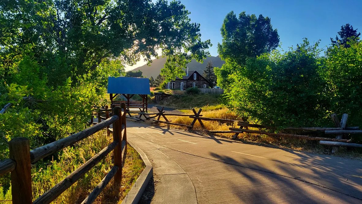 History Park in the slanting, early morning life.