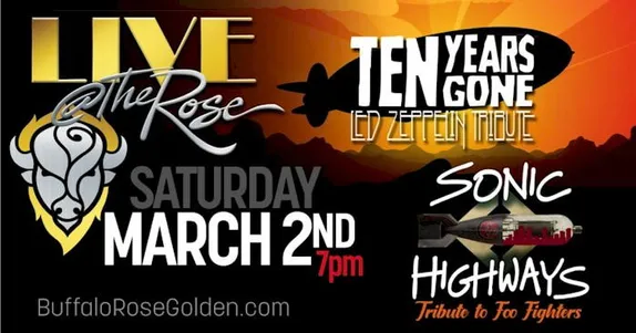 Live Music for Saturday, March 2nd