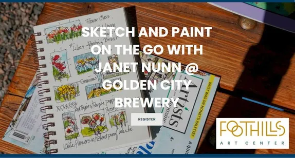 1-5PM Sketch and Paint on the Go with Janet Nunn