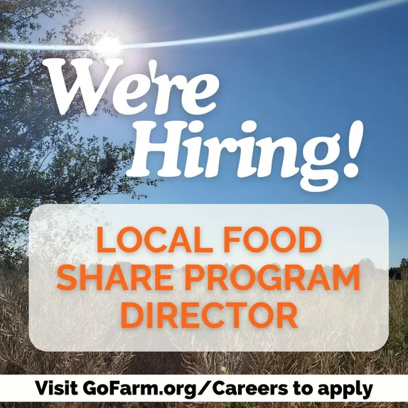 GoFarm is hiring a Local Food Share Program Director