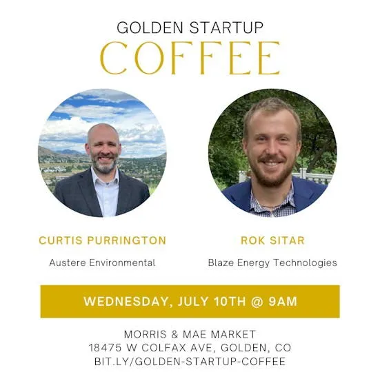 9-11AM Golden Startup Coffee @ Morris & Mae