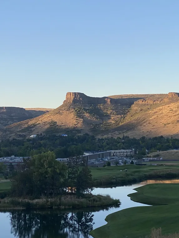 Sunset on Castle Rock, from Fossil Trace