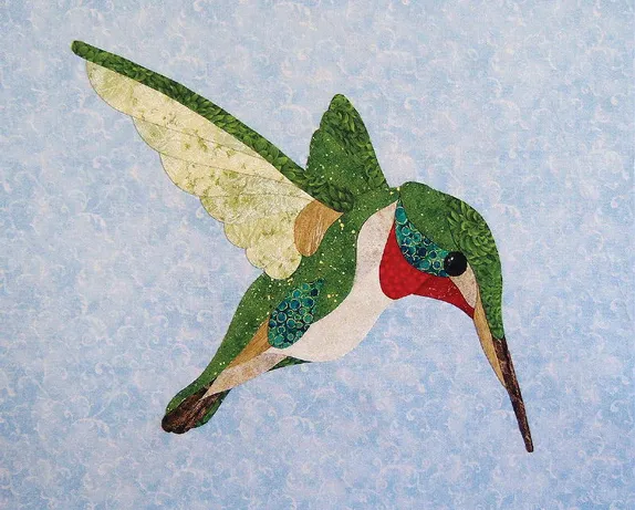 9:30AM Hummingbird - Pictorial Hand Appliqué with David Taylor @ the Quilt Museum