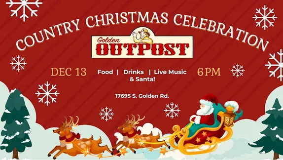 6-9PM Country Christmas Celebration @ Golden Hayride Outpost