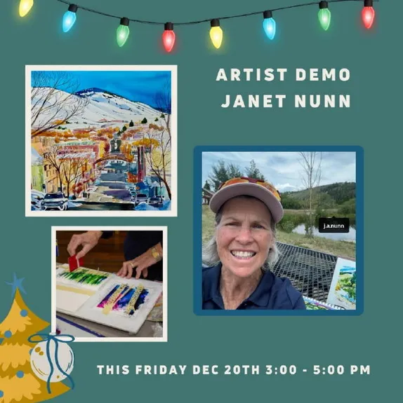 3-5PM Artist Demos @ Foothills Art Center Holiday Art Market