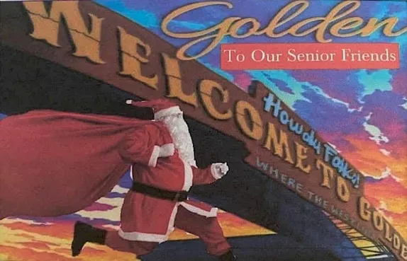 Golden Senior Santa